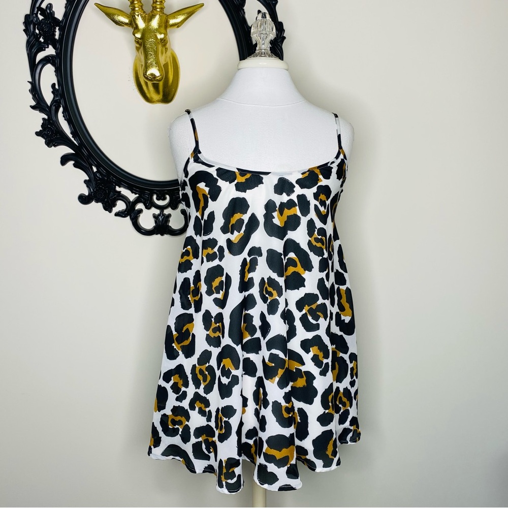 Show Me Your Mumu Leopard Print Mini Circus Dress